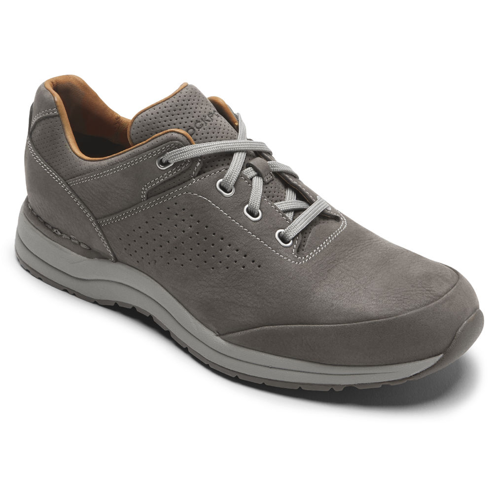 Rockport Mens Edge Hill 2 Plain Toe - Sneakers Dark Grey - FQR025174